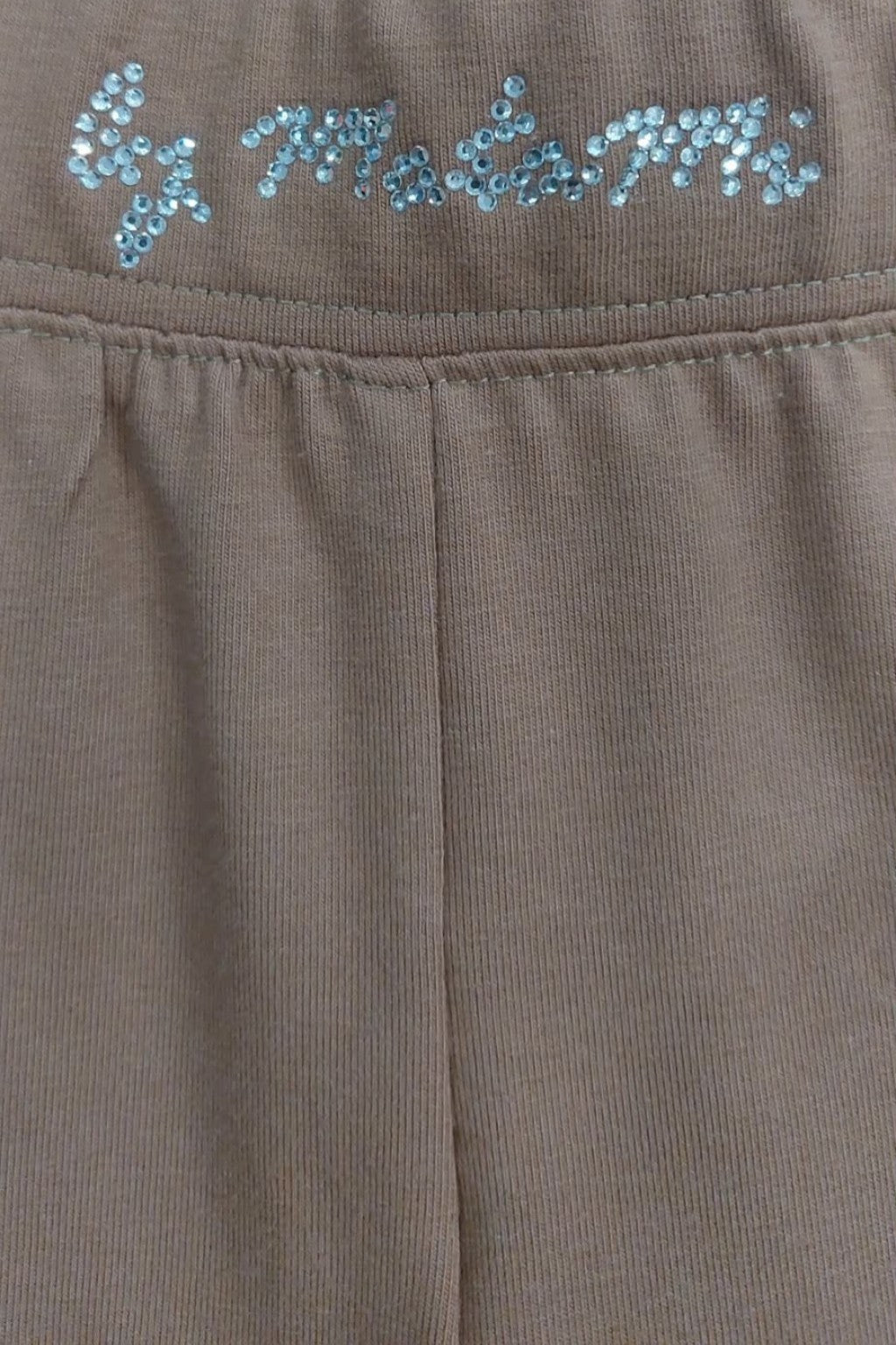 Leginsy bawełniane dziewczęce brązowe Małami 2194-27226-4