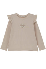 Bluzka prążek Myszka dziewczęca beż Breeze 22354-161225
