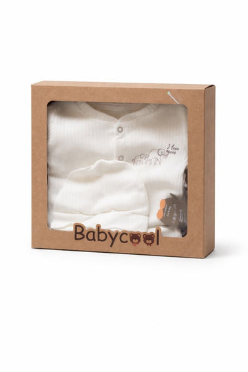 Komplet wyprawkowy 3 części dziewczęcy krem Bebycool 2354-121225