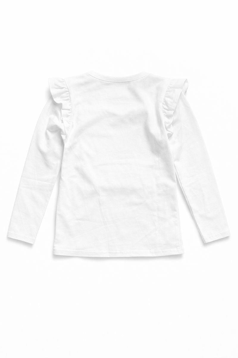 Bluzka kokardka dziewczęca biały Guliwerkids 2355-121225