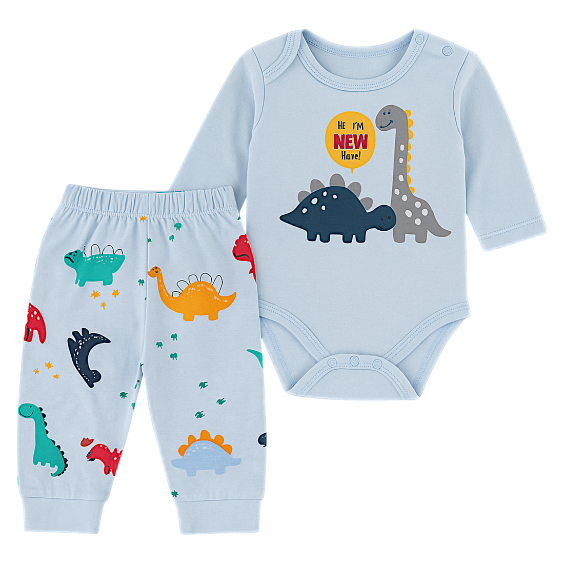 Blaues Body-Set für Babys, Jungen, Nayinom 2411-16525