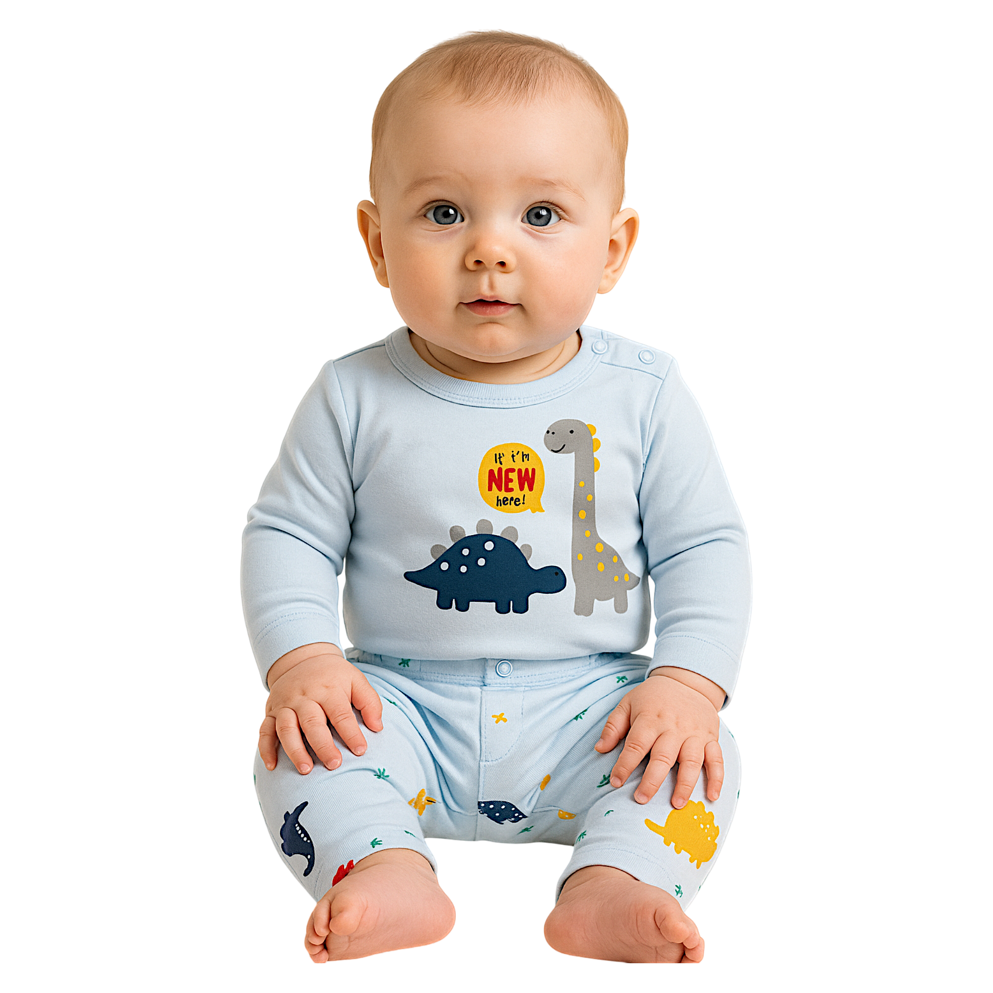Blaues Body-Set für Babys, Jungen, Nayinom 2411-16525