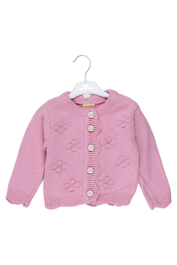 Mädchen-Strickjacke rosa Angora Gold 2417-11925