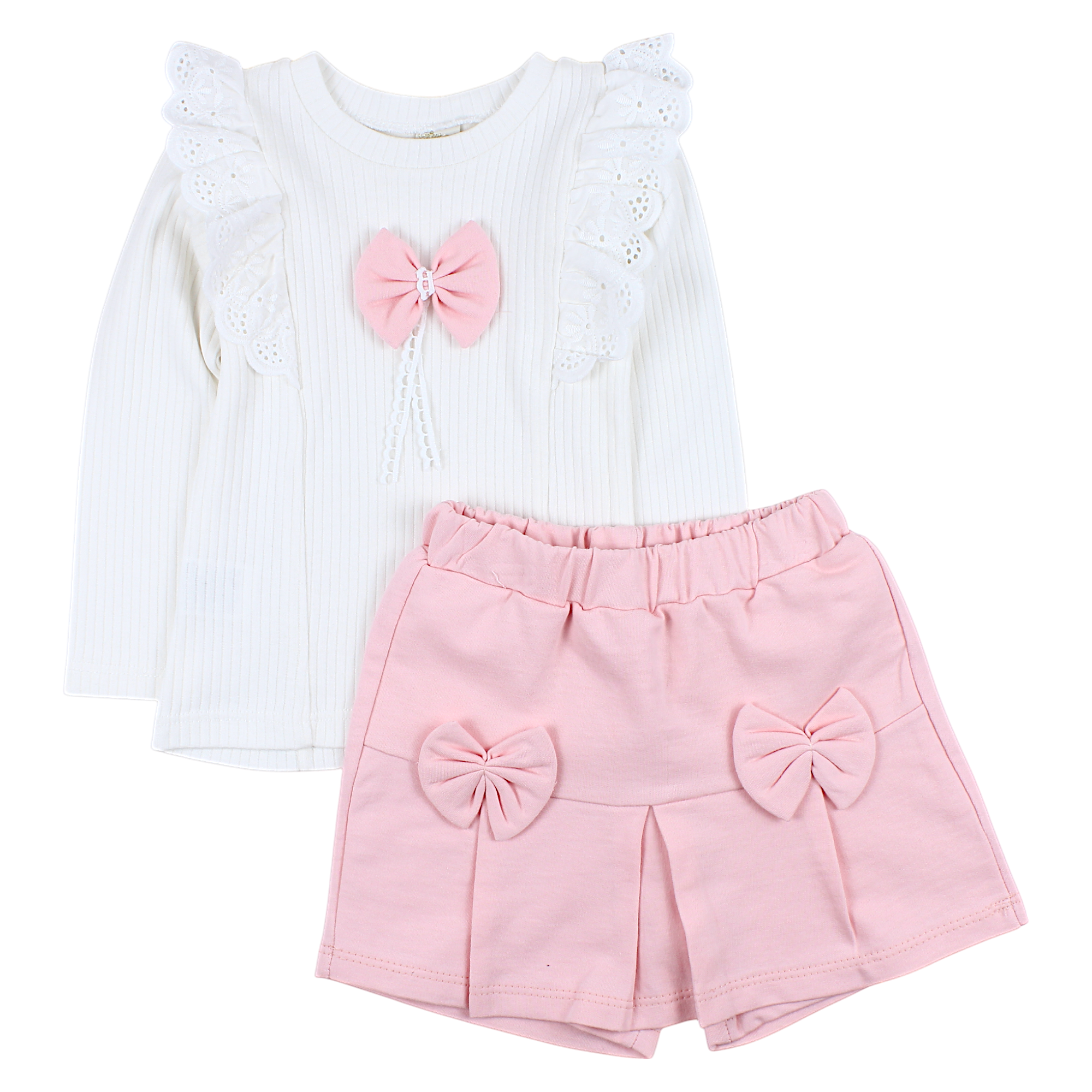 Cremefarbenes Furay Mädchen-Set 2422-15425-28