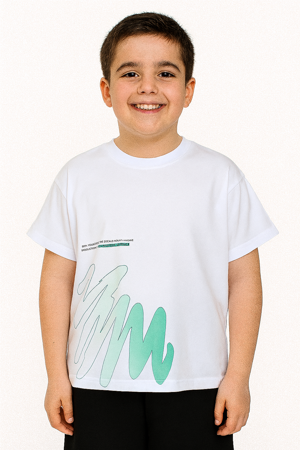 Grünes T-Shirt für Jungen mit Zickzack-Muster TonToy 24502-9725-48