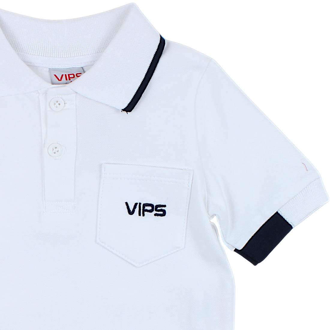 Vips Jungen Poloshirt Weiß Pengim 245630-14425-3