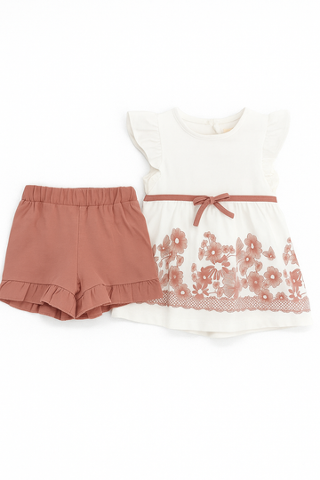 Mädchen-Shorts-Set Puderrosa Osso 25-966-5625