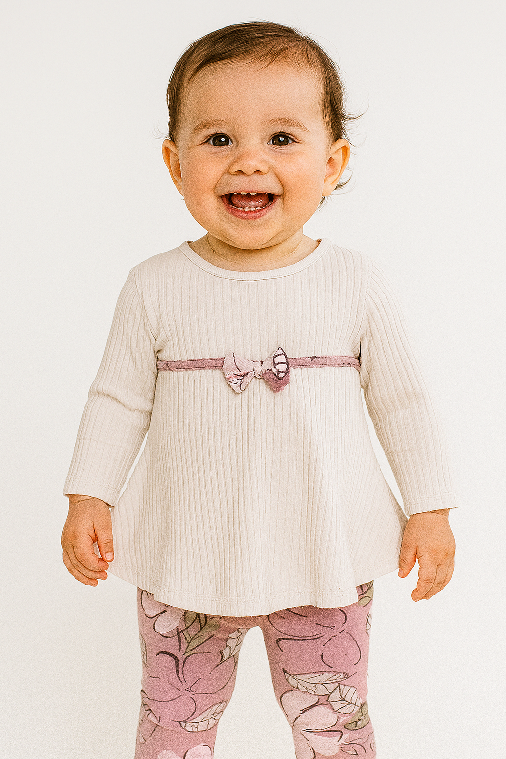 Mädchentunika mit Leggings Beige Deco 26-362-16725-1