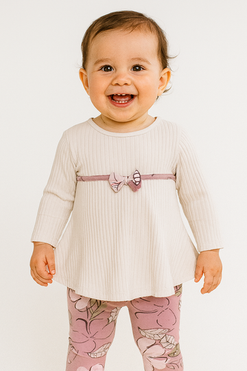 Mädchentunika mit Leggings Beige Deco 26-362-16725-1