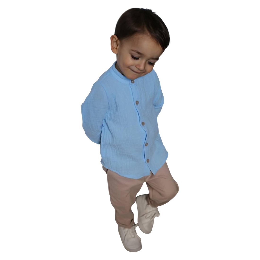 Musselin-Shirt für Jungen, Blau Royal Kids 2822-6525-35
