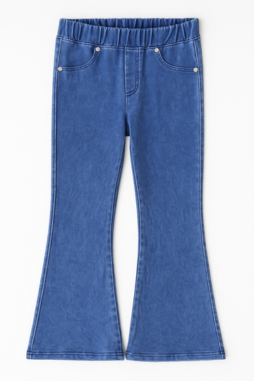 Blaue Schlaghose für Mädchen Guliwerkids 2827-6525-26