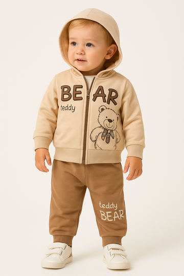 Bären-Trainingsanzug für Jungen beige Star 2860-5625