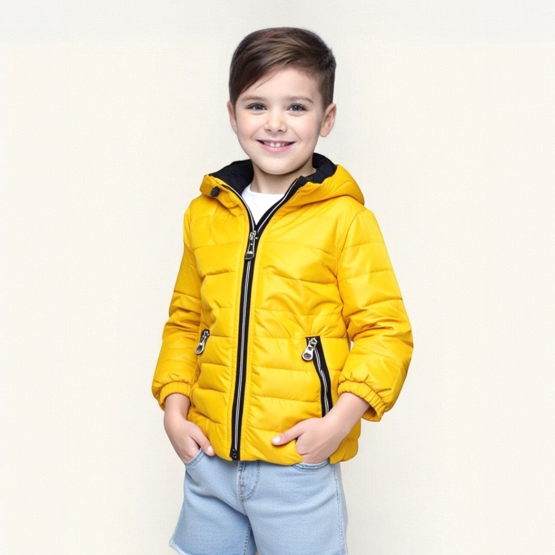 Jungen Stepp-Übergangsjacke gelb F26 2035-17-14325-50