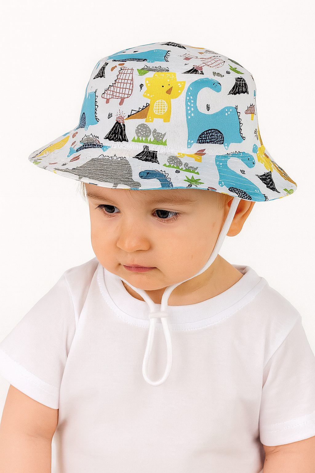 Jungen Dino-Mütze weiß Guliwerkids TN2205-3-26625