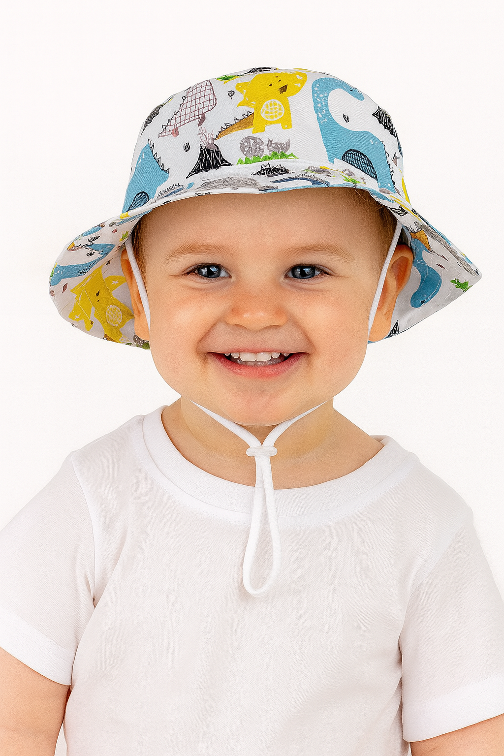 Jungen Dino-Mütze weiß Guliwerkids TN2205-3-26625