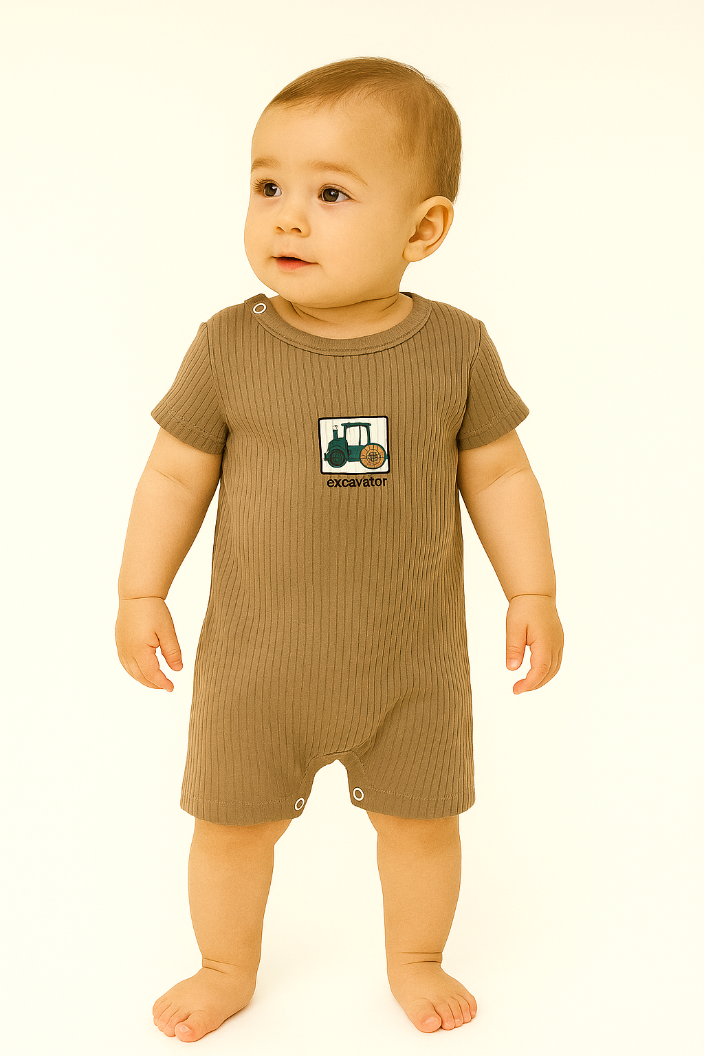 Rampers Traktor braun Pokipo 3013-5625