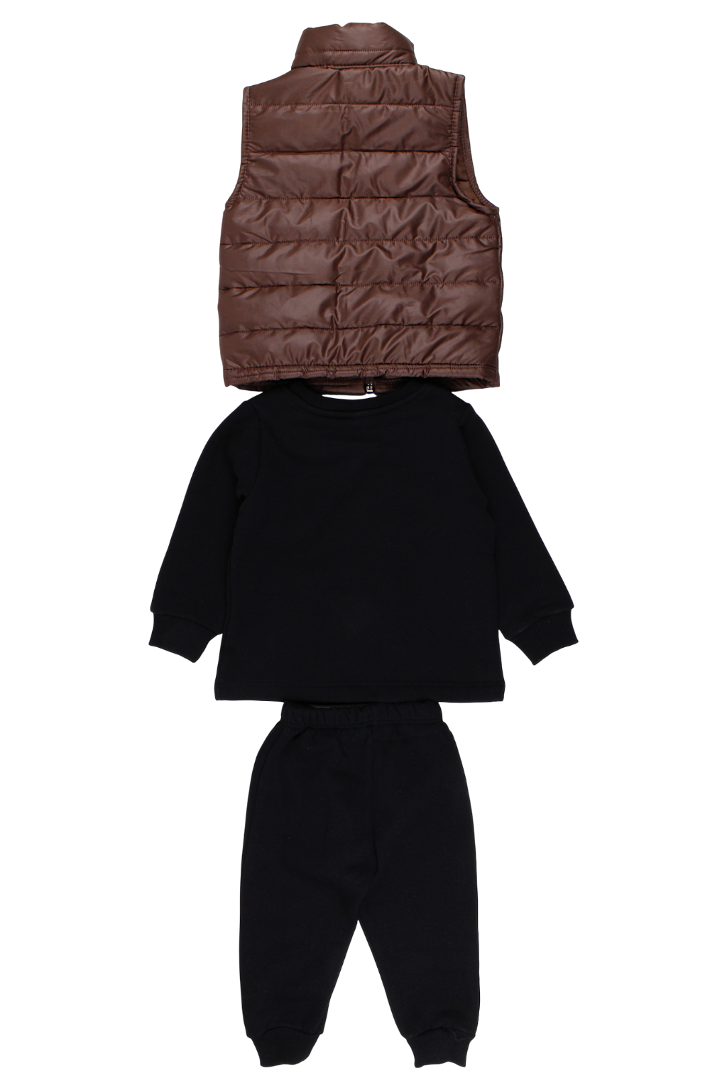 Isolierter Trainingsanzug für Jungen mit Weste, schwarz, Cuf cuf 320-11925-14