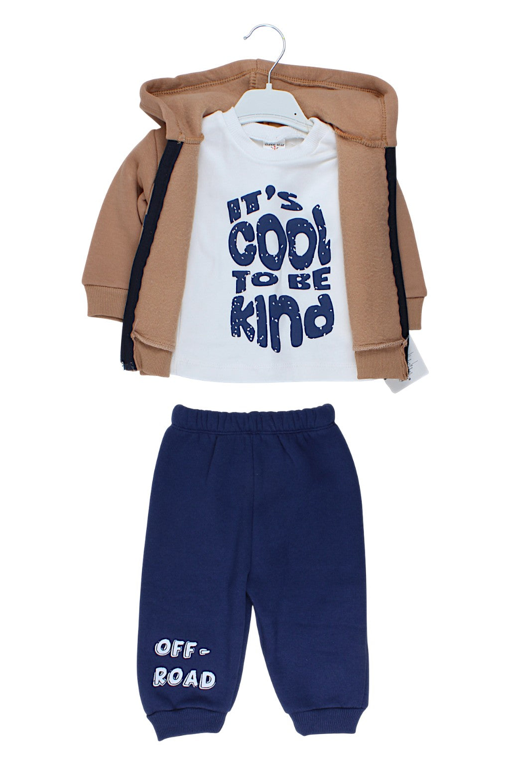 3-teiliges Auto-Set für Jungen, beige, Three Star 320K-241025-1