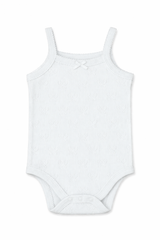 Body na ramiączkach dziewczęce krem Mammy i daddy, kolor kremowy, producent nieznany, 3212-28426-28