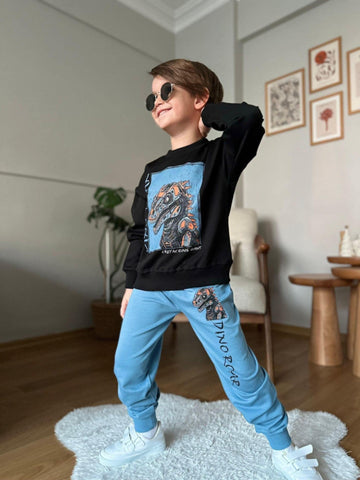 Dinoroar Jungen-Trainingsdecke, blau, 1323-7825-35