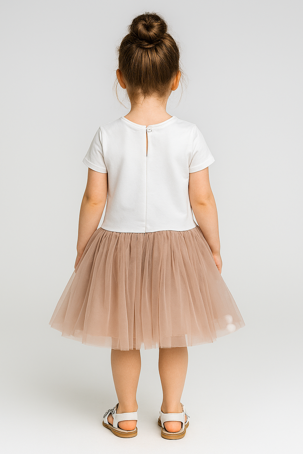 Beiges Bubble-Kleid für Mädchen Guliwerkids 3327-2725