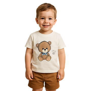 Beiges Teddybär-Set für Jungen Arif Baby 3412-30525