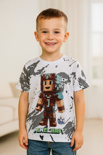 Jungen-Fußballertrikot weiß Guliwerkids 3418-2725-3