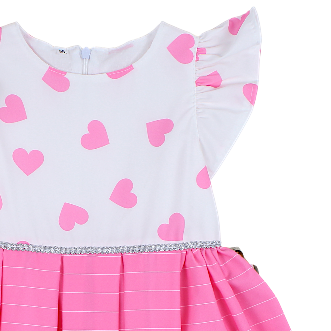 Mädchen Herzkleid weiß Guliwerkids 3905-15425-3
