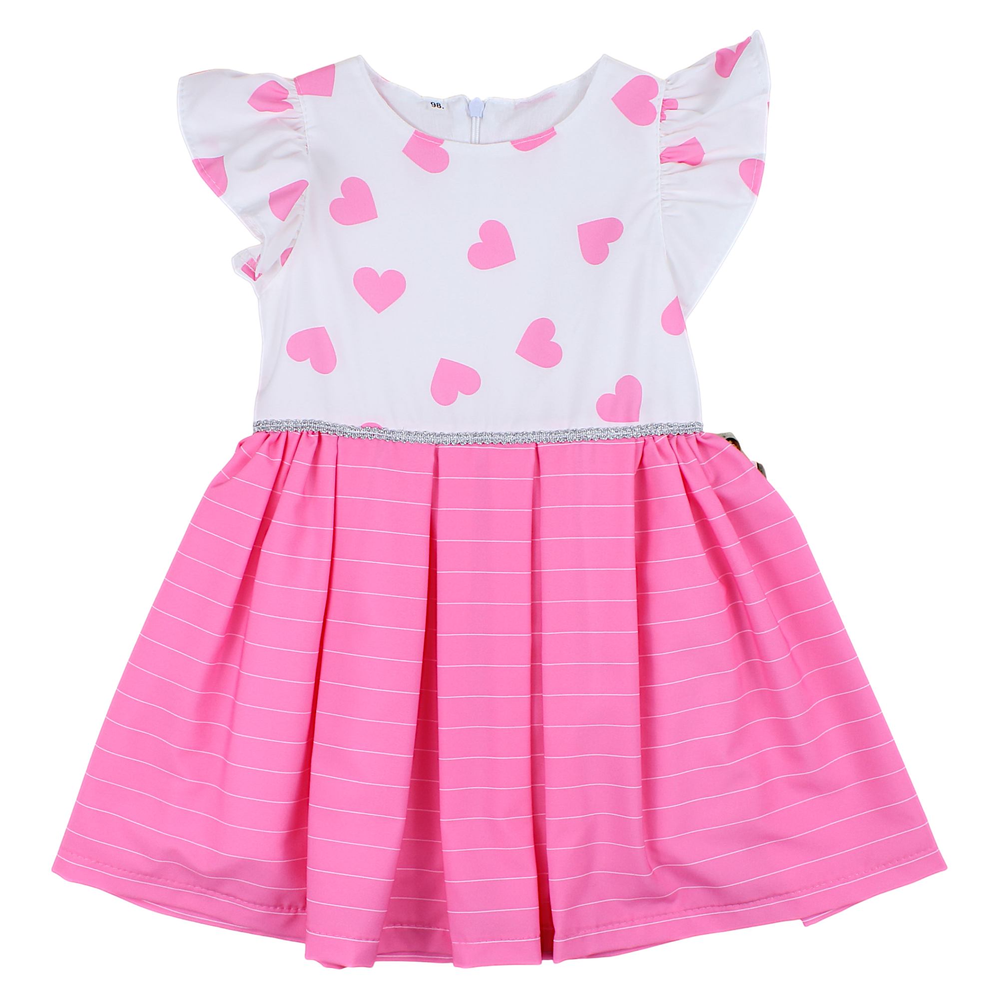 Mädchen Herzkleid weiß Guliwerkids 3905-15425-3