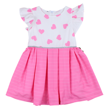 Mädchen Herzkleid weiß Guliwerkids 3905-15425-3