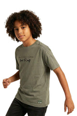 T-shirt Division chłopięca oliwka producent LMR 4061-21326-36