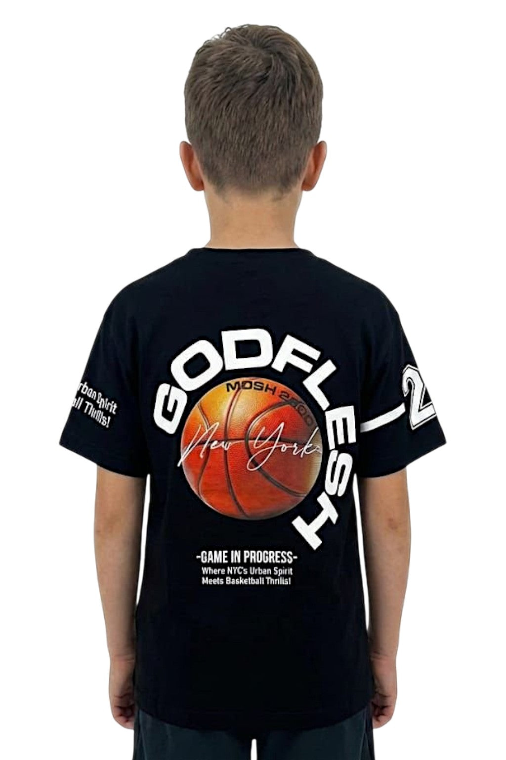 T-shirt Godflesh chłopięca czarny producent LMR 4084-21326