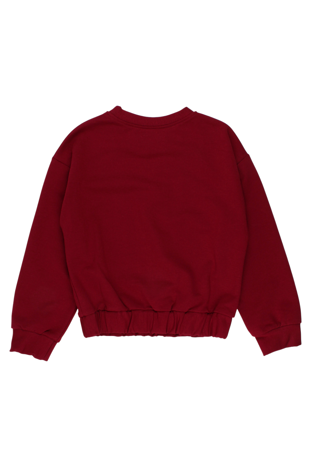 Mädchen-Sweatshirt mit Katzenmotiv, bordeauxrot, Guliwerkids 4113-28825