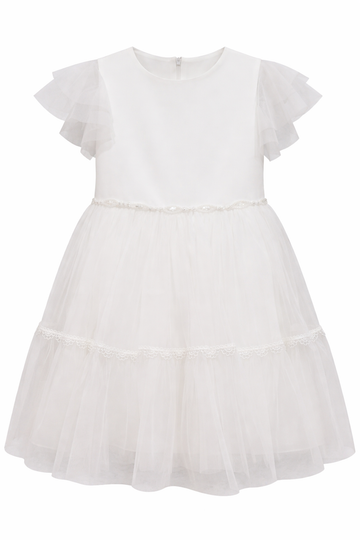 Sukienka tiulowa dziewczęca biały Guliwerkids 4113-13326-3