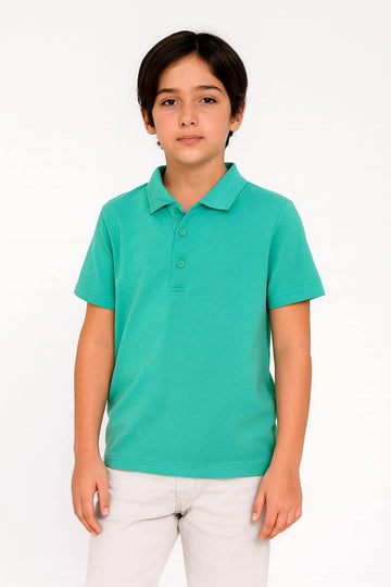 Koszulka polo chłopięca morski Pengim 2375-1426