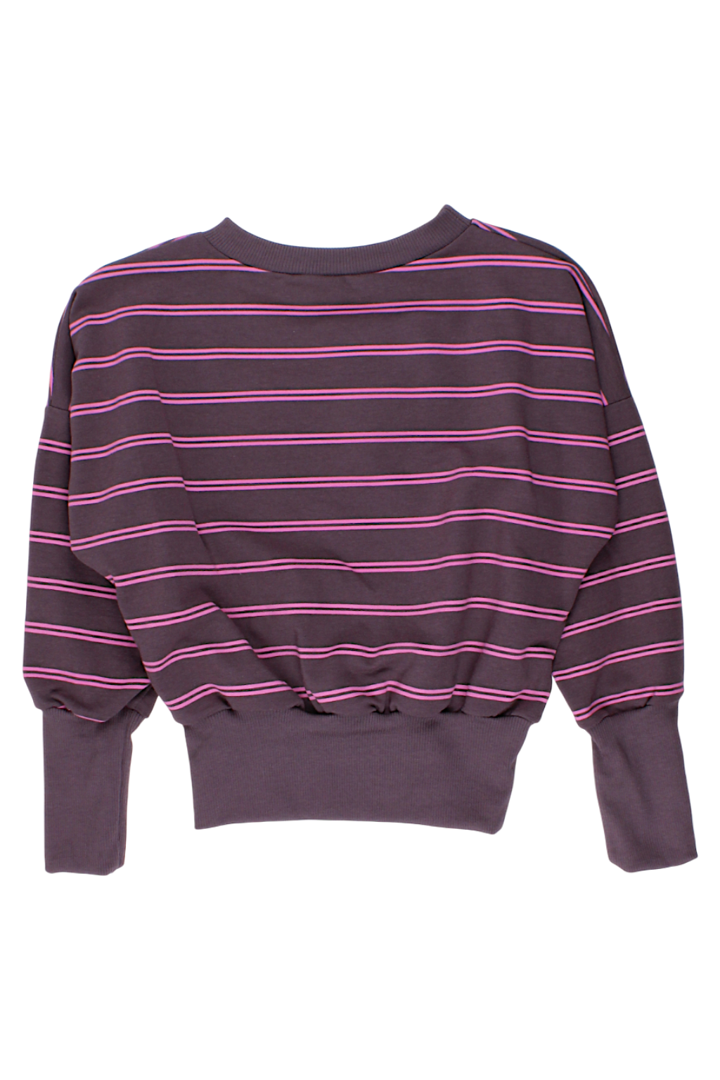 Mädchen-Sweatshirt mit braunen Streifen, Kreizik 4117-28825-4