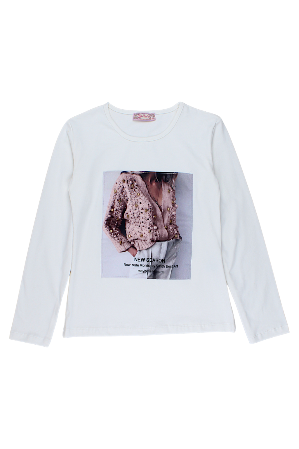 Mädchen-Sweater-Bluse in Creme, Modell Your Word 4124-12925