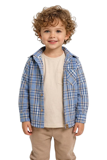 Koszula chłopięca niebieska Mimi 4187-31326