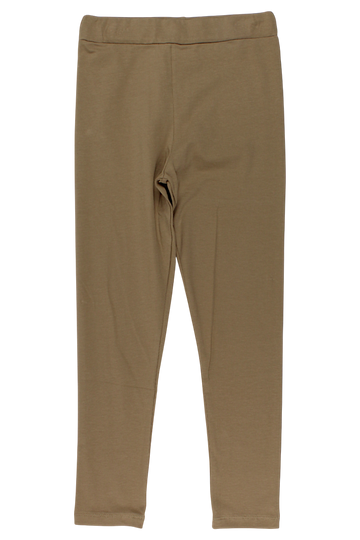 Mädchen-Baumwollleggings, kamelfarben, Timi 43102-20825