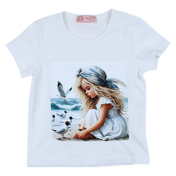 Mädchen Strandbluse weiß Your Word 4323-28425-3