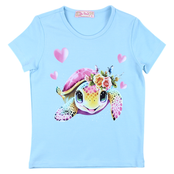 Blaue Mädchenbluse Your Word 4323-2425-35