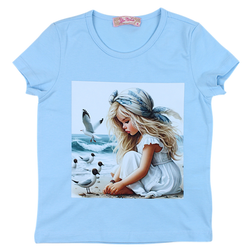 Mädchen Strandbluse blau Your Word 4323-28425