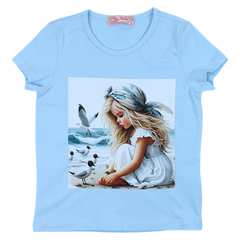 Mädchen Strandbluse blau Your Word 4323-28425