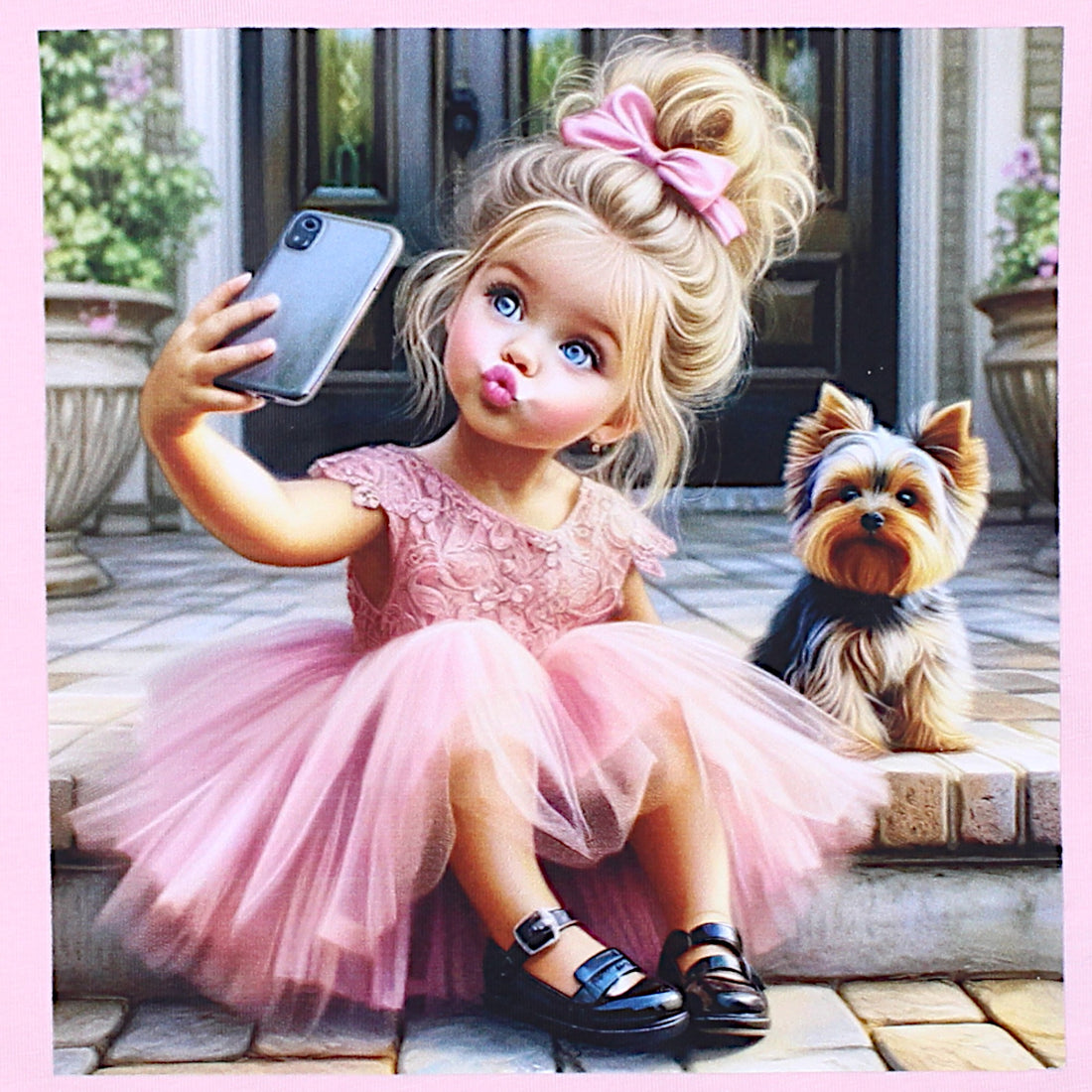 Mädchenbluse rosa Your Word 4326-2425-40