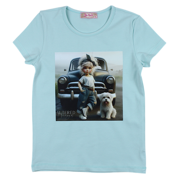 Mintgrüne Mädchenbluse Your Word 4327-2425