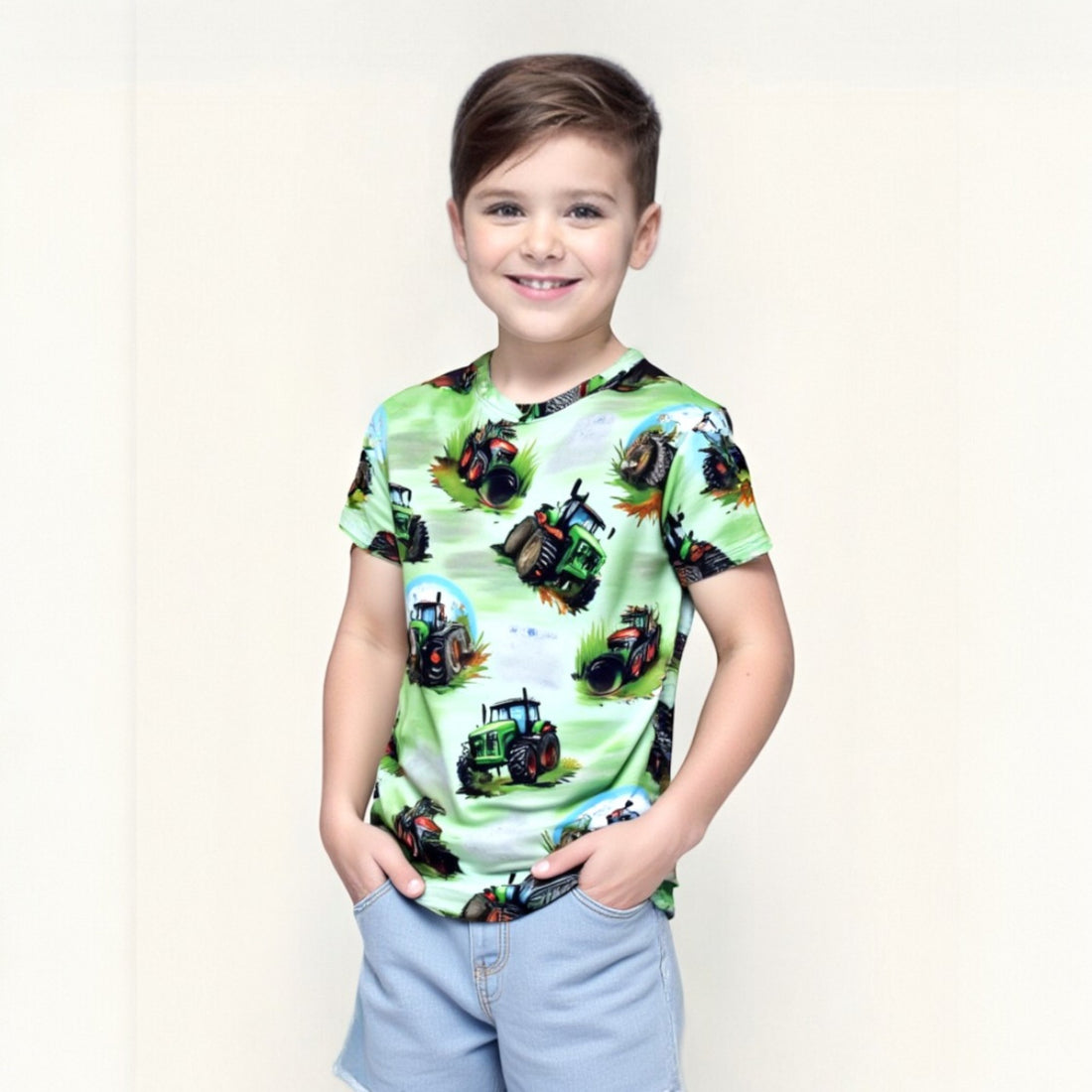 Grünes Jungen-T-Shirt Zak-Tex 4339-24-21325