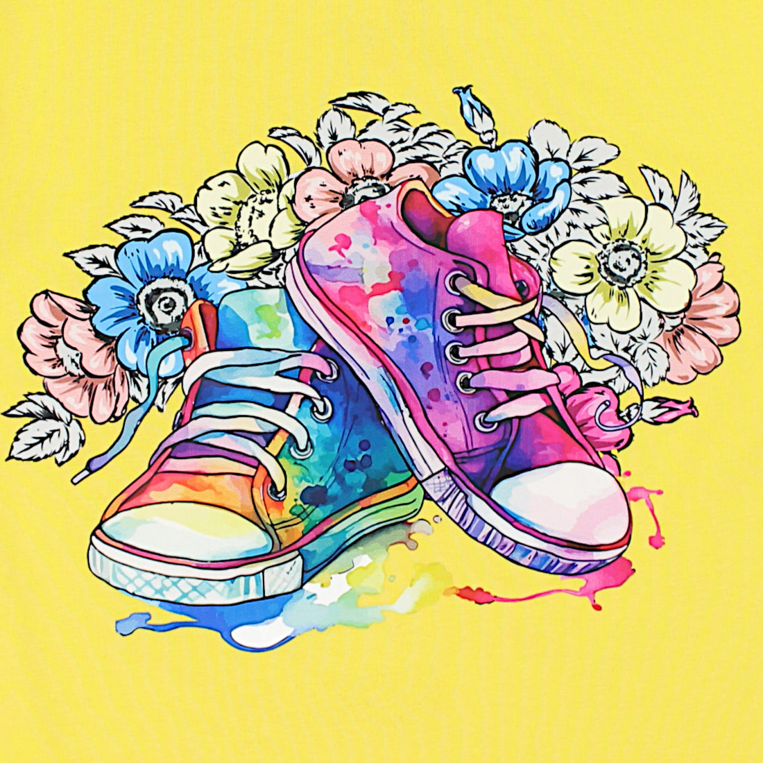 Gelbe Mädchen-Sneaker-Bluse Your Word 434-3-5325-50