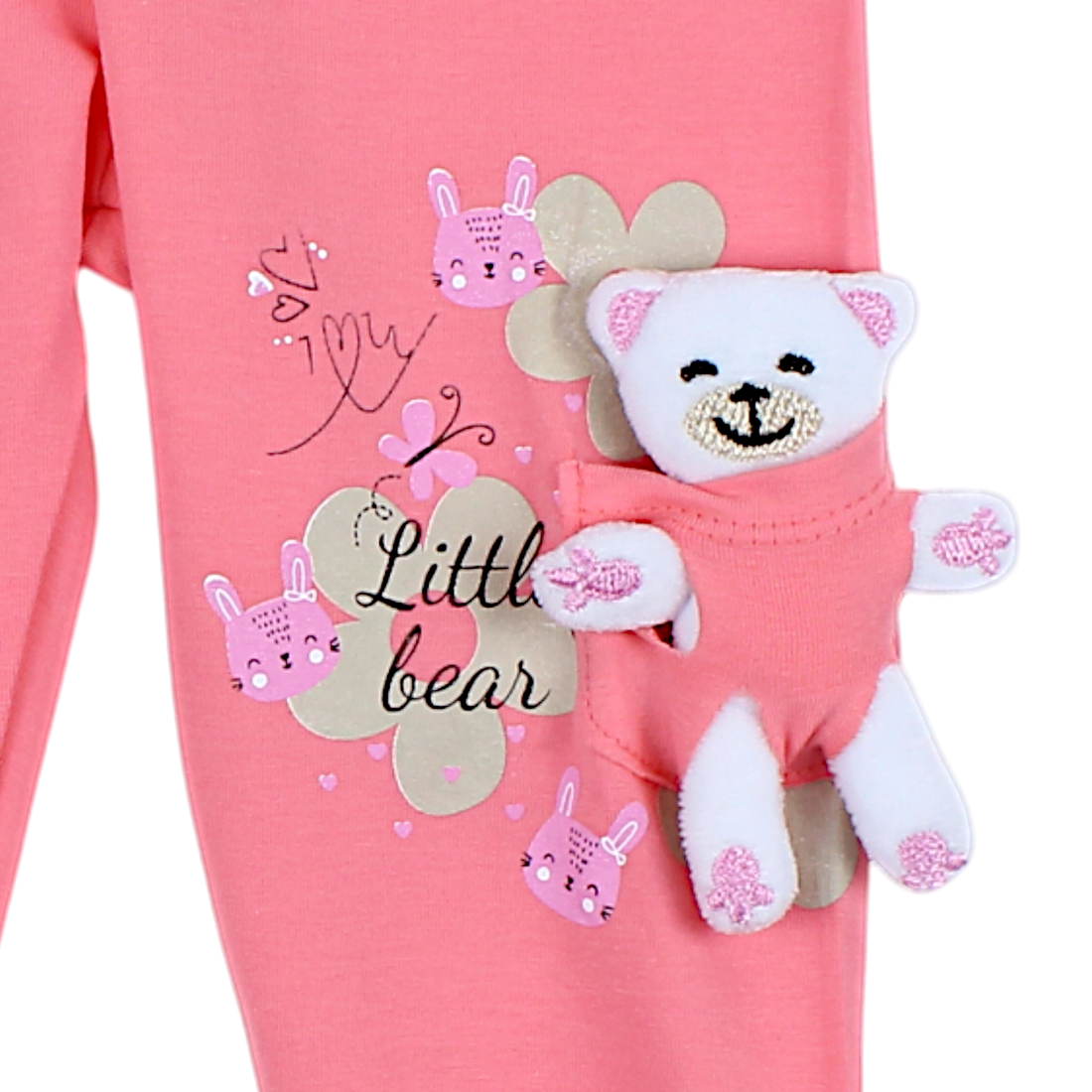 Mädchen-Leggings mit Maskottchen, Koralle Timi 44171-14425-27