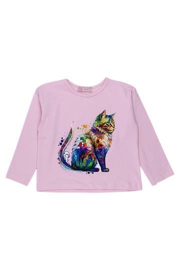 Rosa Baumwollbluse für Mädchen. Your Word 465-30924-12925-40