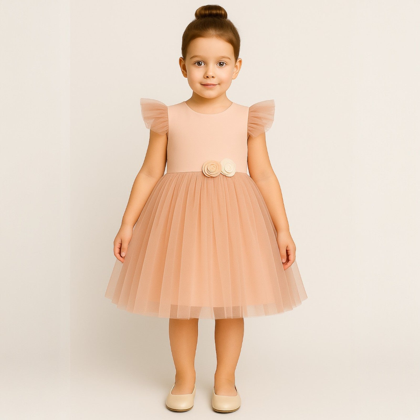 Mädchen Tüllkleid, Puderrosa, Guliwerkids 4901-15425